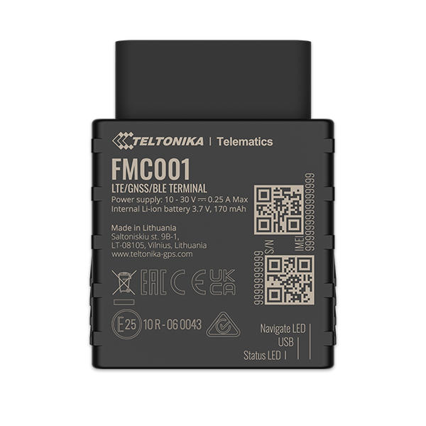 teltonika fmC001 tracker obd